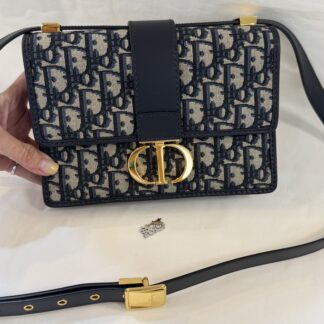 Dior 小款蒙田 金釦藍