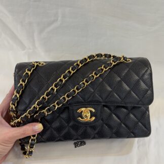 Chanel CF23黑金荔枝牛皮 近全新